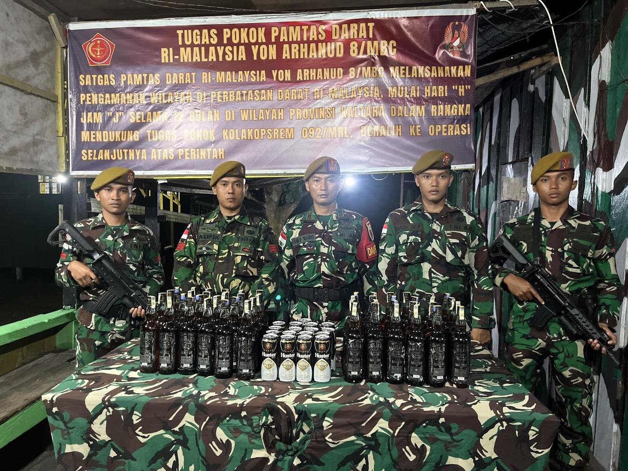 48 Botol Miras Black Jack dan 20 Kaleng Huster Gagal Edar di Sebakis