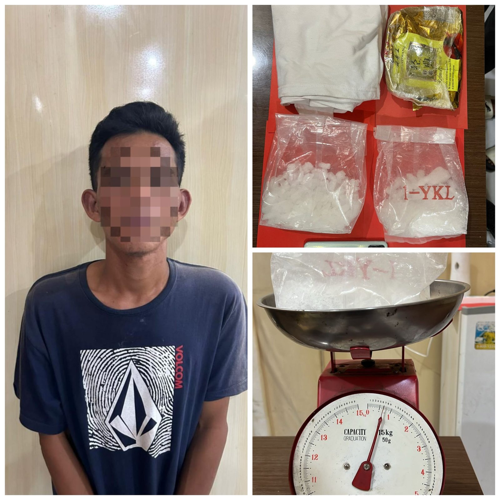 Ditangkap Karena Curi Motor, Pria Asal Bontang Juga Selundupkan Sabu 700 Gram