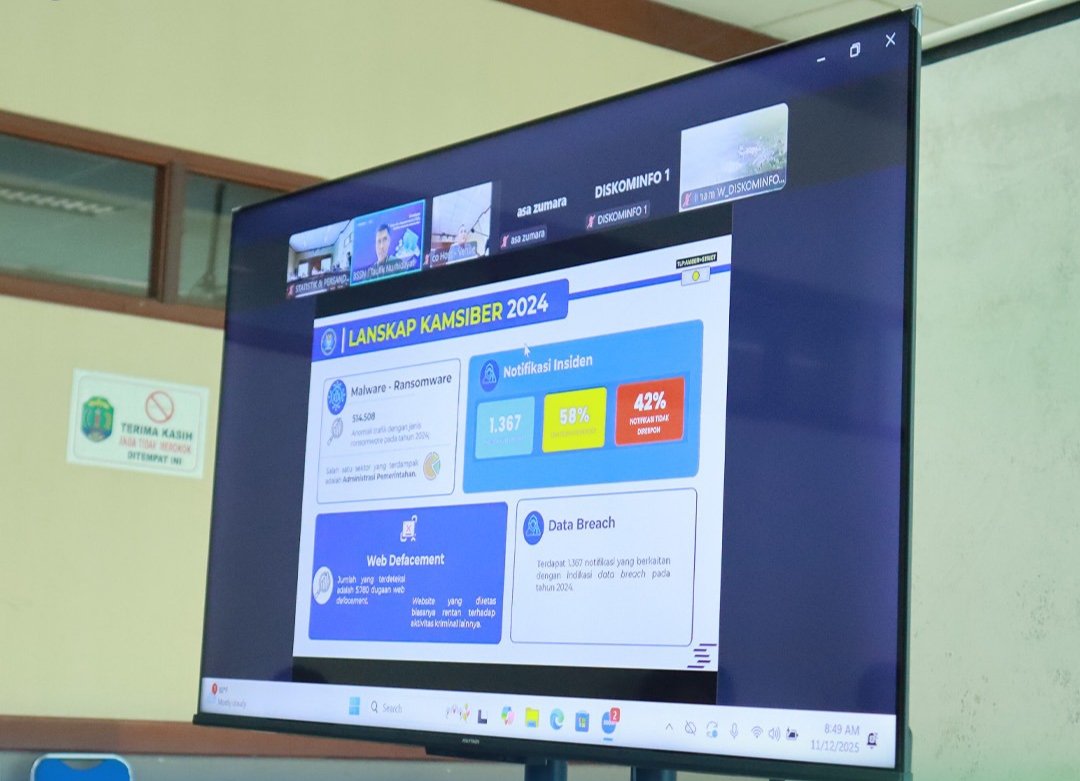 Gandeng BSSN, Diskominfo Nunukan Perkuat Pertahanan Siber Pemkab