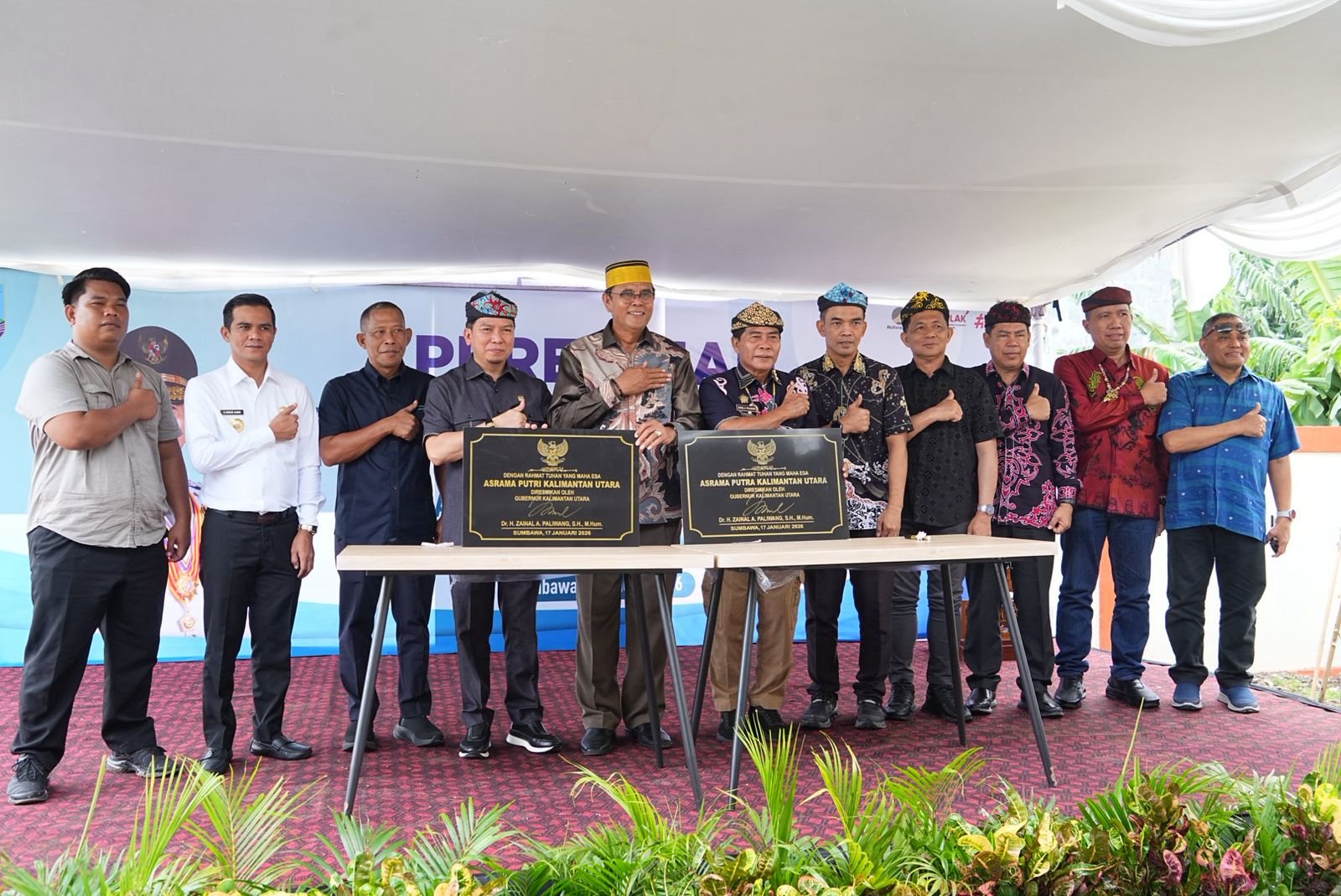 Gubernur Resmikan Asrama Mahasiswa Kaltara di Sumbawa