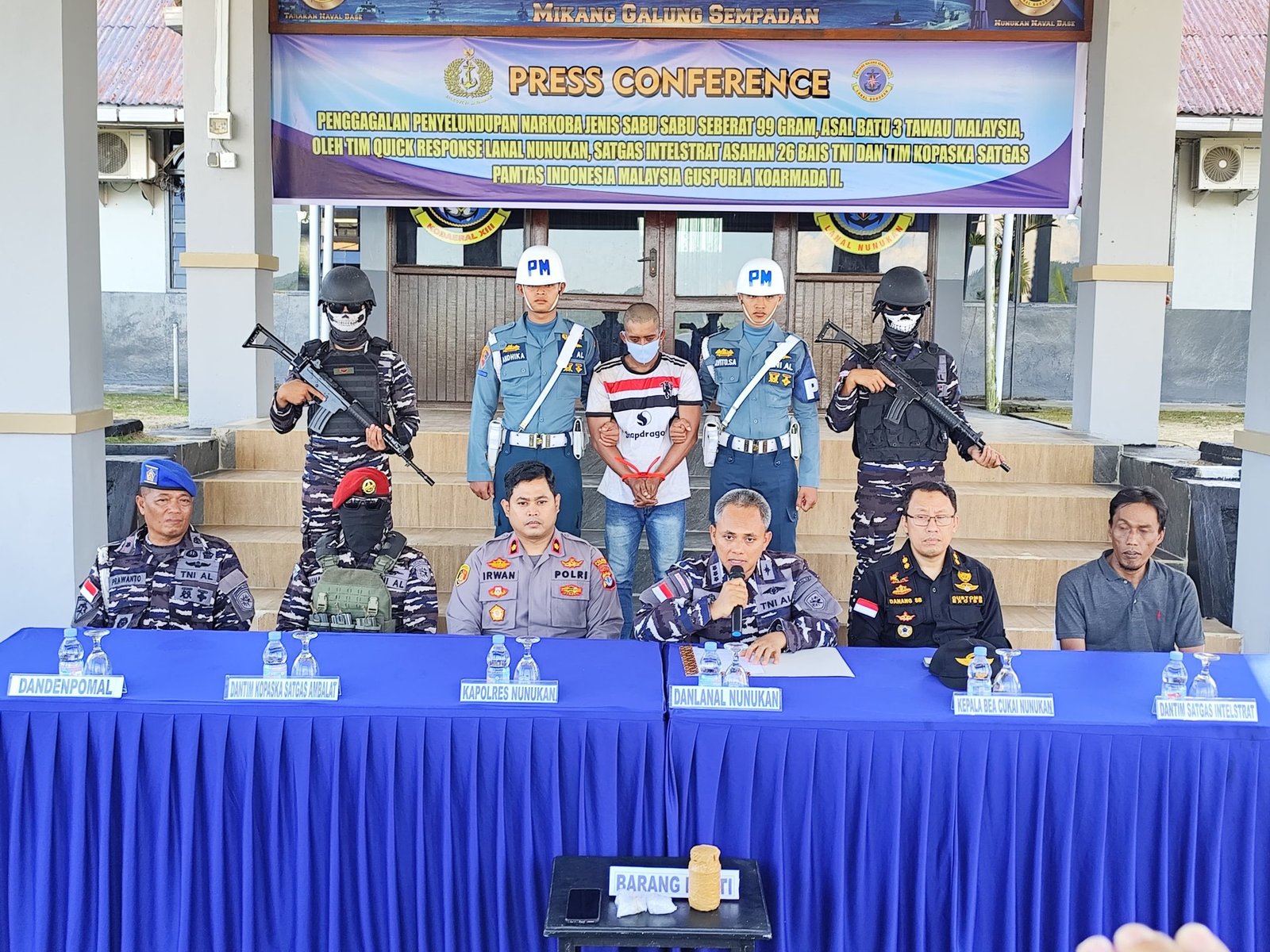 Sabu Malaysia Nyaris Masuk Sebatik, Lanal Nunukan Gagalkan Aksi Kurir Lokal