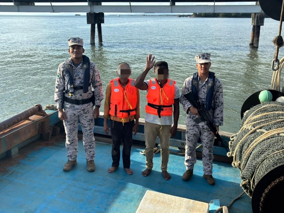 Tak Sadar Masuk Wilayah Malaysia, Dua Nelayan Ditangkap APMM Tawau