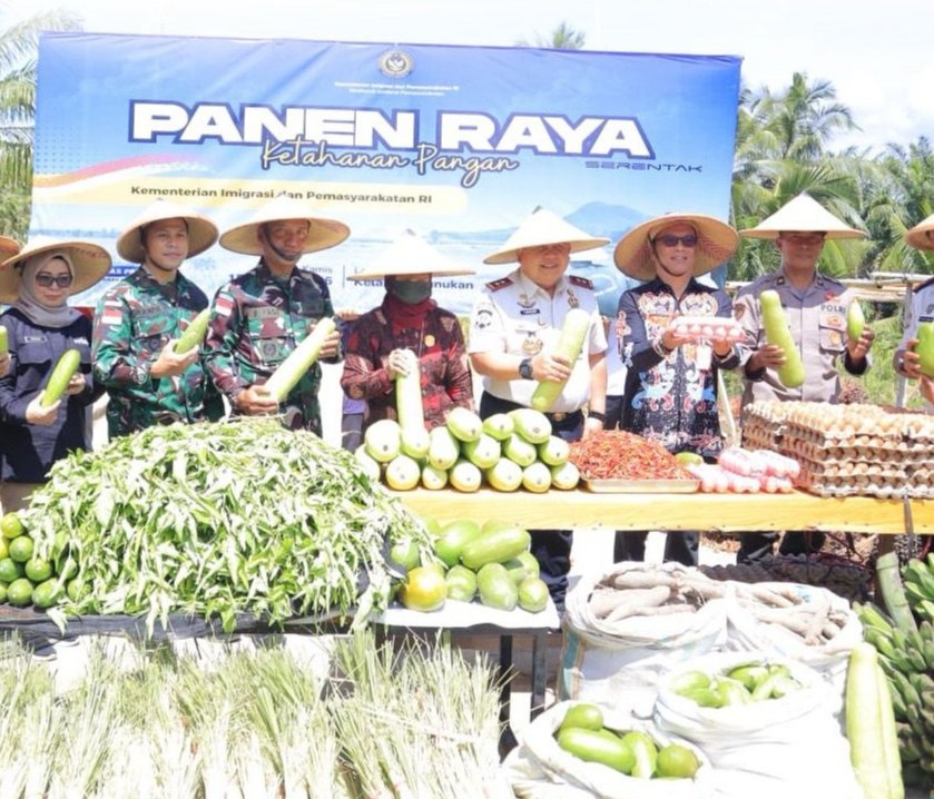 Panen Raya, 2,6 Ton Hasil Produksi Pertanian dan Perkebunan WBP Lapas Nunukan
