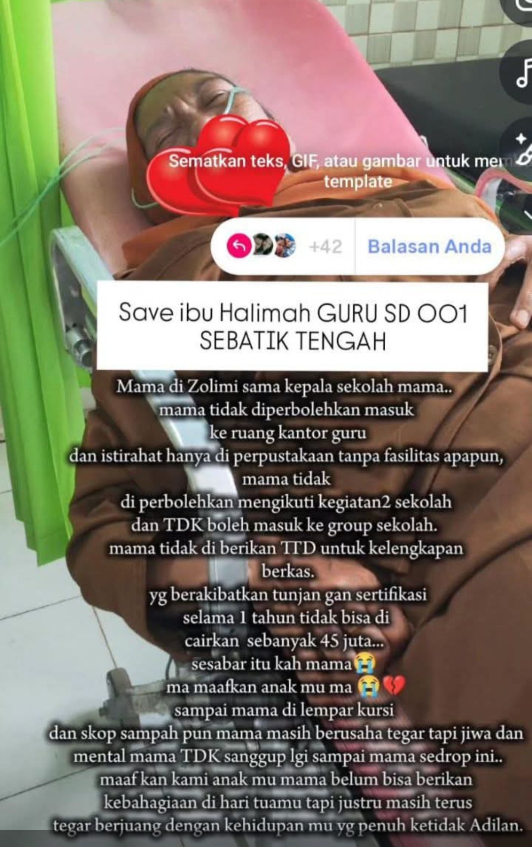 Viral Curhatan Anak di Medsos, Ibunya Jadi Korban Diskriminatif oleh Kepseknya