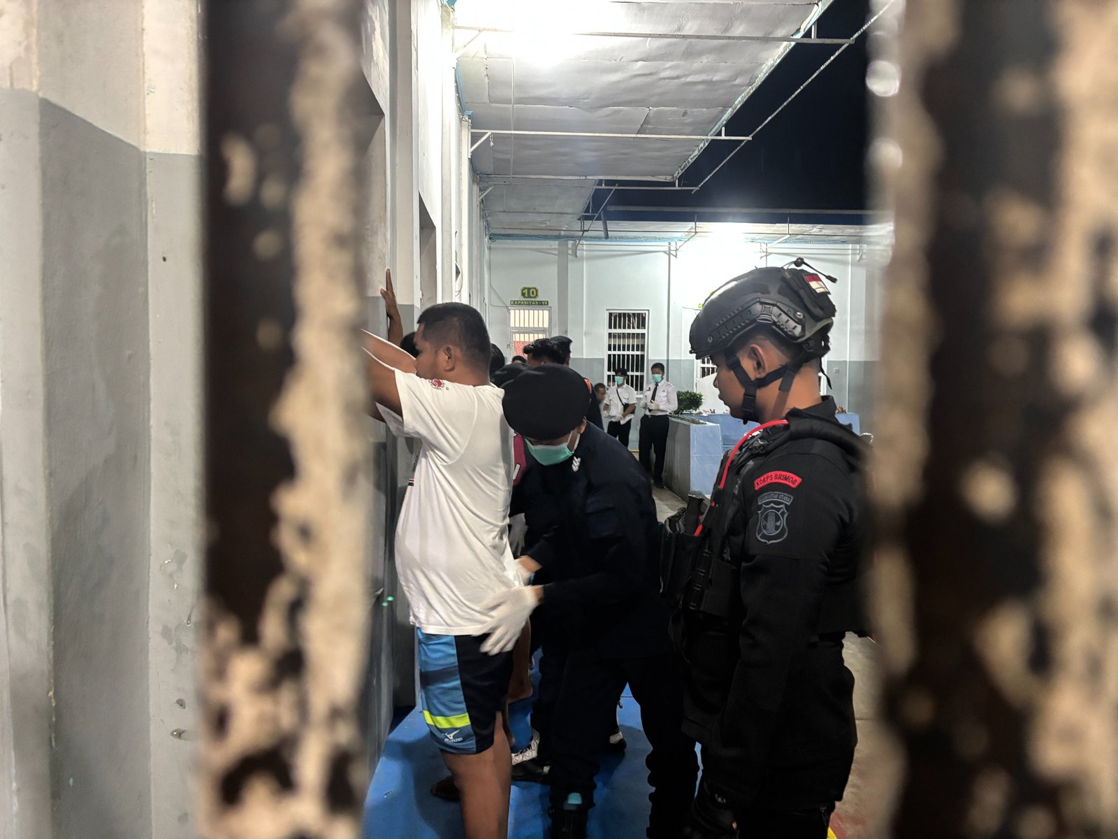 Zero Halinar Diperkuat, Blok Hunian Lapas Nunukan Disisir APH Gabungan
