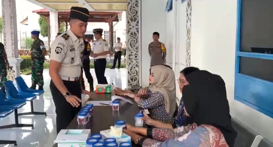 Tes Urine Dadakan di Lapas Nunukan, Petugas Ikut Diperiksa, Semua Sampel Negatif