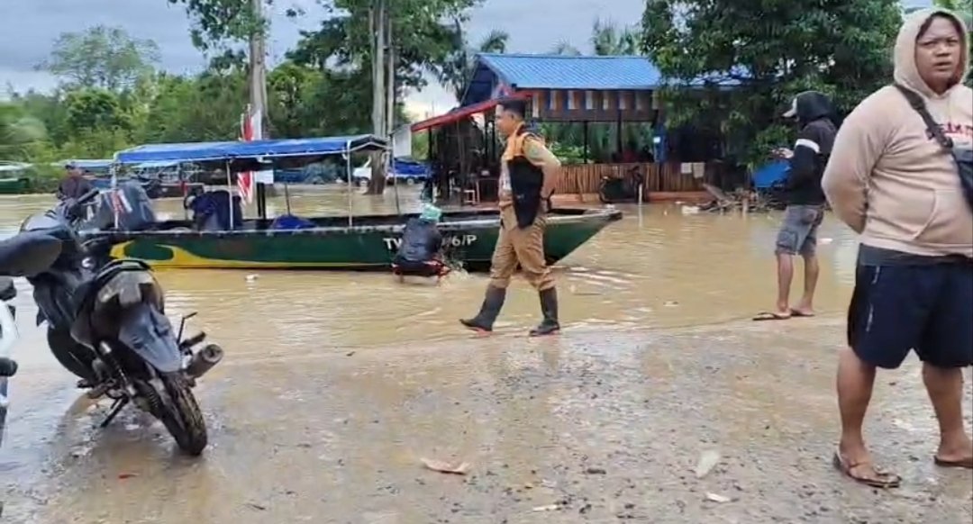 Tiga Desa di Sebatik Tengah Dikepung Banjir, Terbesar Sejak 2019 Lalu