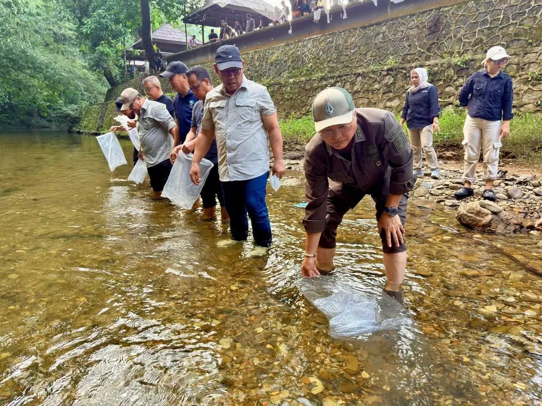 7.000 Bibit Ikan Dilepas di Semolon, Wempi Minta Warga Jaga Ekosistem