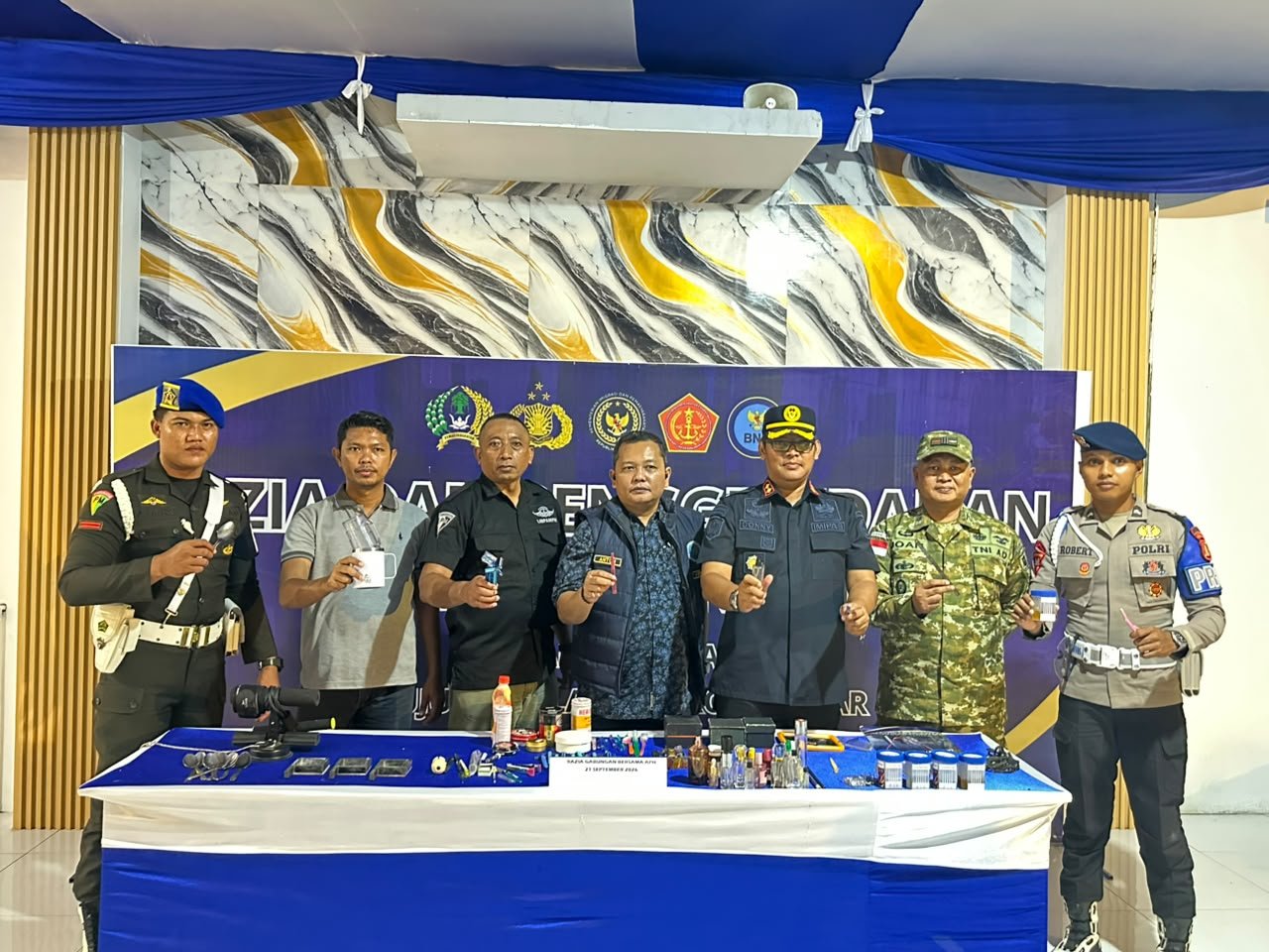 Razia Gabungan di Lapas Nunukan, Puluhan Barang Terlarang Disita, Petugasnya Juga Dites Urine