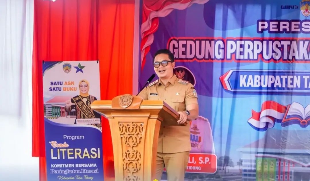 Perpustakaan Tana Tidung Diresmikan, Bupati Ibrahim Ali Dorong Pelajar Rajin Membaca