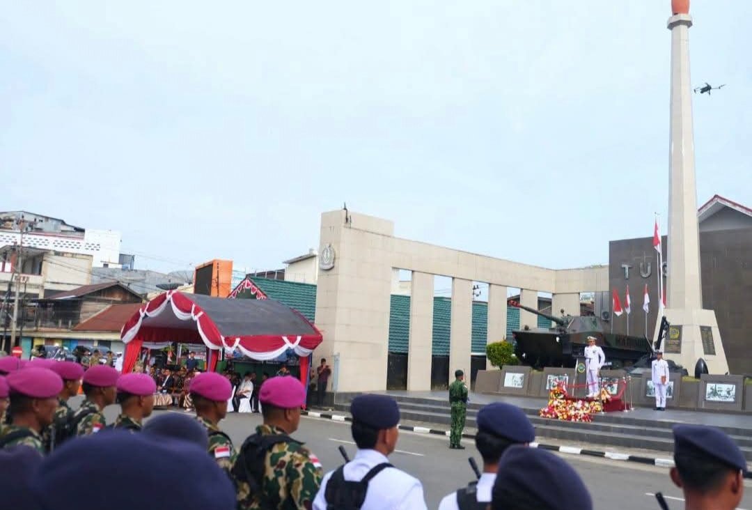 Hikmat dan Meriah, Upacara HUT TNI yang Ke 81 Digelar di Alun Alun Kota Nunukan